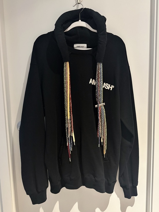 AMBUSH Other - AMBUSH® Black Men's Hoodie Sweater with Multicolor Drawcords